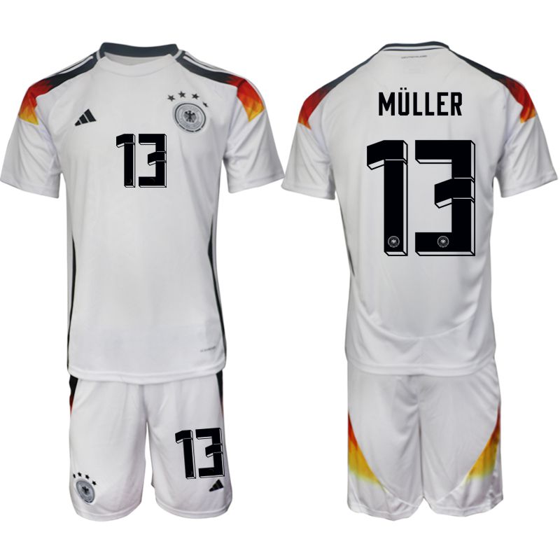 Men 2024-2025 Season Germany home white 13 Soccer Jerseys